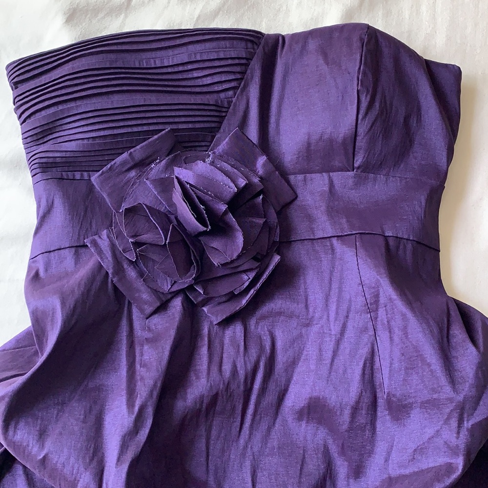 Windsor Dark Plum Mini Dress - Picture 2 of 4